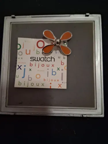Broche Swatch Fleur Orange