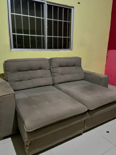 Sofá usado reclinável