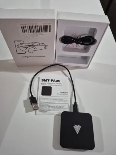 Smart Box Carplay Wireless Sem Fio para Carro  Android 12
