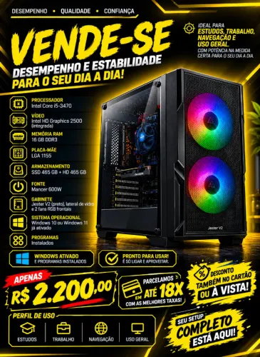 PC CUSTO BENEFÍCIO - NEGOCIÁVEL