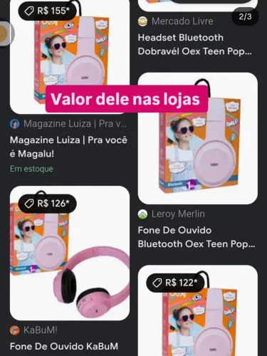 Fone bluetooth Headset oex hs314 NOVO NA CAIXA retirada só em mangabeira não faço trocas