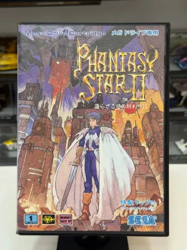 Phantasy Star II original Sega Mega Drive - Completo com Mapa