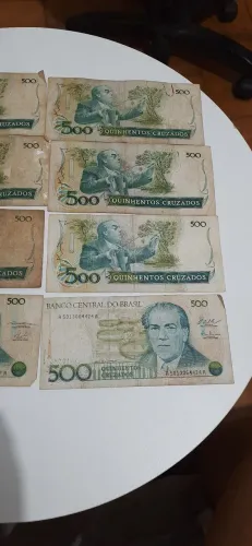 Cédulas antigas 500 Cruzados 
