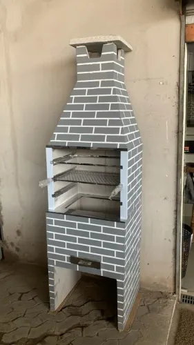 Super promoção de churrasqueira 65cm pre moldada retirando
