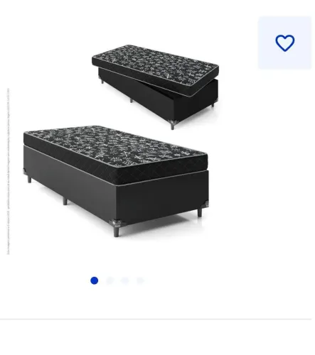 Vendo uma cama box solteiro semi nova 