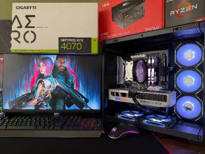 PC-Gamer Ryzen 5-5600x B450M 16gb DDR4 SSD-512gb RTX-4070 Aero 12gb