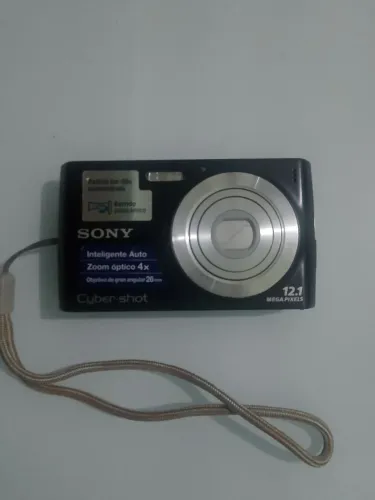 Câmera Digital Sony Cyber Shot W-510 Preta + Case Max Protection + 3 meses de Garantia