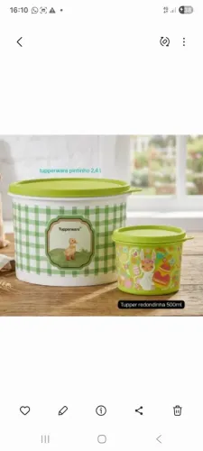 Kit tupperware 2 peças original a pronta entrega