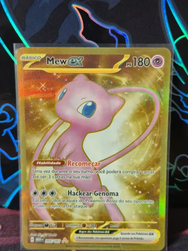 Mew dourado 205/165 Coleção Escarlate e Violeta 151 - Cartas Pokemon TCG