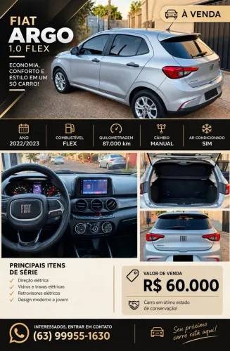 Fiat Argo 1.0 6V Flex. 2023