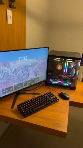 MONITOR 165Hz + TECLADO MECÂNICO + MOUSE GAMER