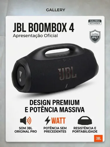 JBL Boombox 4 Original - Impecável / Sem Detalhes (Estado de Nova)
