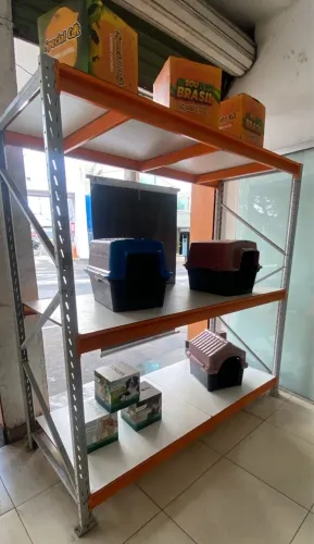Prateleira de ração porta palete