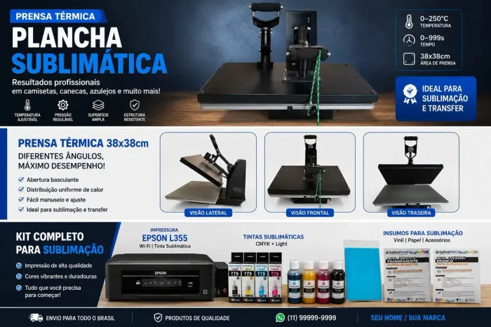 Prensa de Sublimação