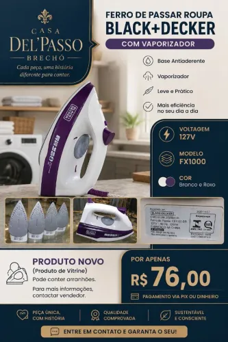 Ferro de passar roupa vapor