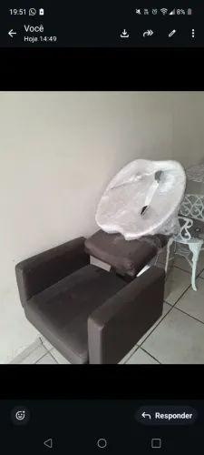 Lavatório de salão com aquecedor
