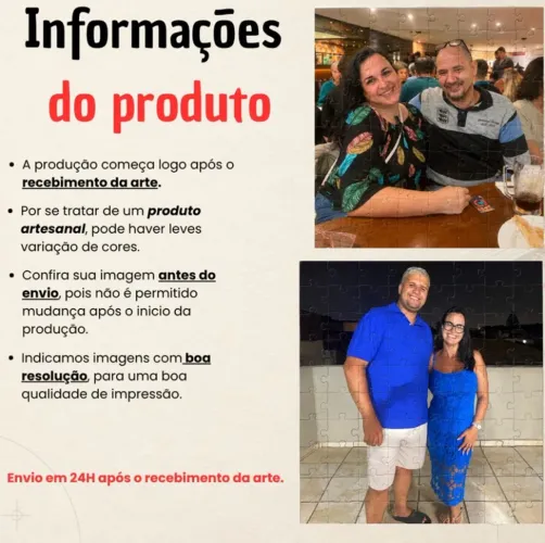 Quebra cabeça personalizado