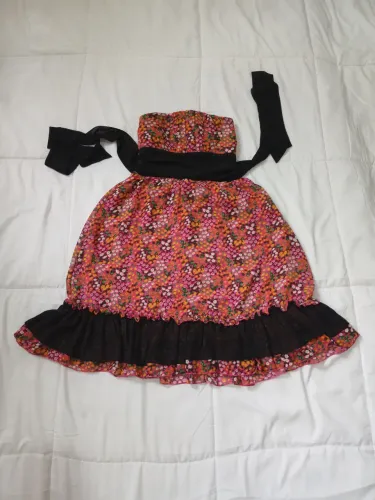 Vestido floral rodado P