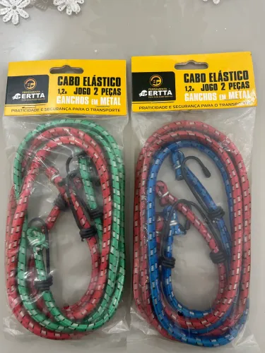 Cabo elástico para moto gancho de metal 