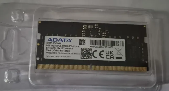 Memória DDR5 8GB Notebook Adata