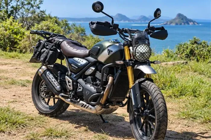 Triumph Scrambler 400 X 2024 - 10.000 km - Acessórios Originais - R$ 28.000