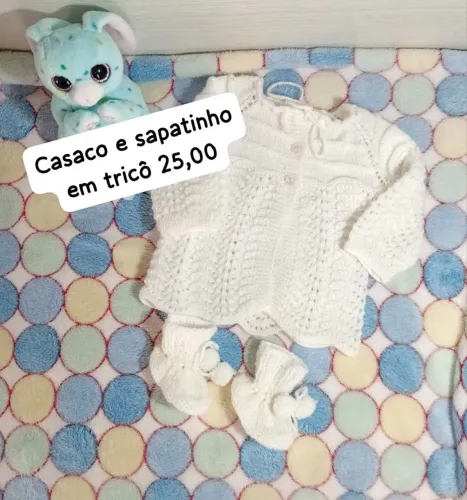 Casaquinho lã bebê