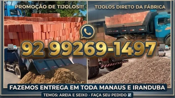 TIJOLOS DIRETO DA FÁBRICA