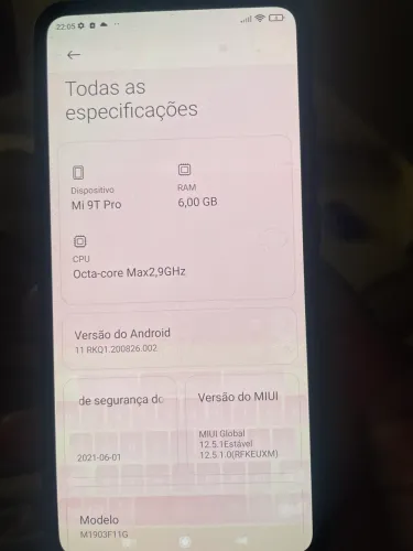 Celular mi9 T pro 128 gigas