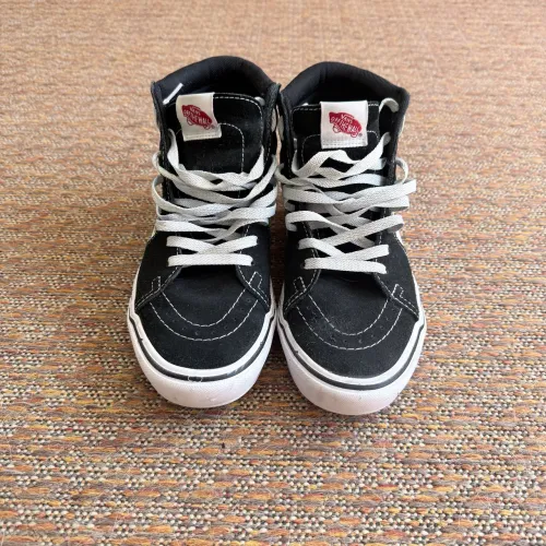 Tênis Vans Sk8-Hi ComfyCush preto e branco - 38