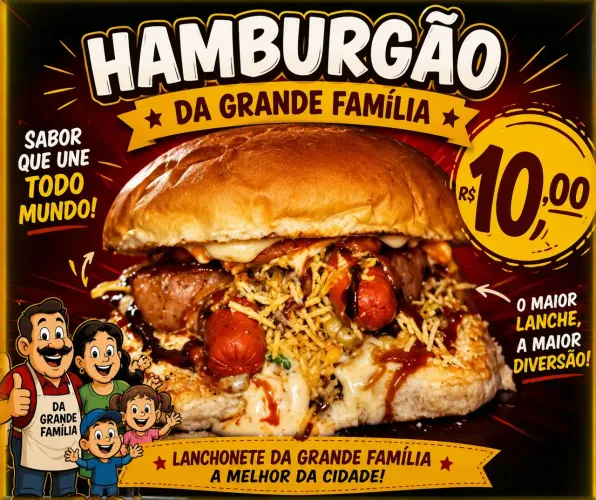 Hambúrgão da grande família 10,00