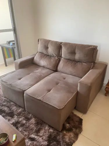 Sofá Retrátil e Reclinável 2 Lugares 1,70m