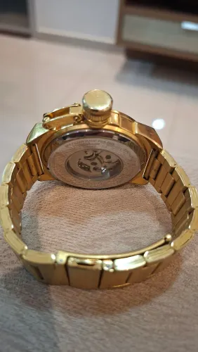 Relógio Chilli Beans Masculino Automático Dourado