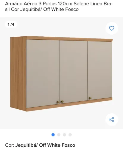 Armário de cozinha modulado 120cm