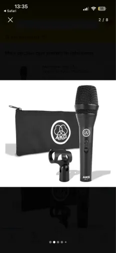 Microfone AKG ps3 com fio