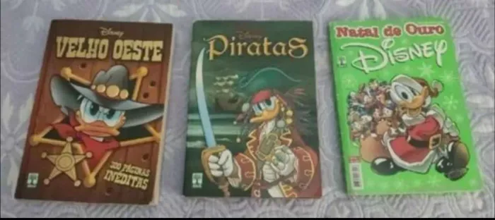 Kit com 3 gibis do pato Donalds Disney
