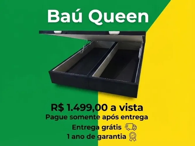 Baú Queen Leia descrição