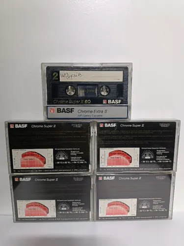 5 fitas basf super Chrome usadas