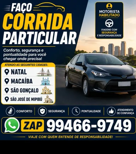 corrida particular natal Macaíba, são José de mipibú, são Gonçalo *