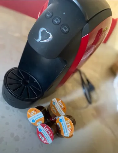 Cafeteira de três coração