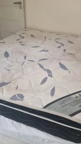 Cama box casal colchão Ortobom