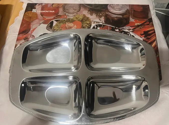 Petisqueira Retangular Tramontina Inox