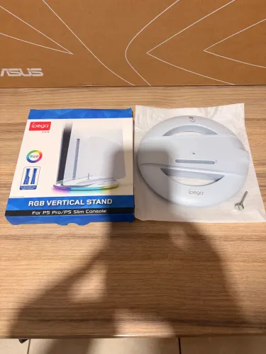 Suporte vertical RGB PS5 e base horizontal