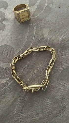 Pulseira moeda antiga