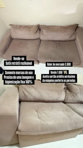 Sofá retrátil reclinável  Medida  2.50 cm