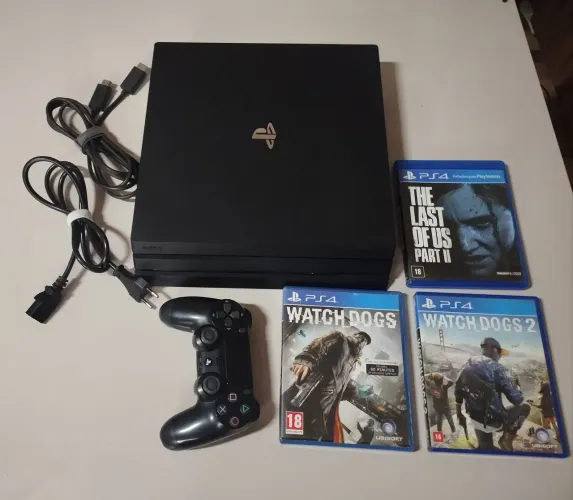 Ps4 Pro 1TB | Revisado. +3 Jogos e Controle.