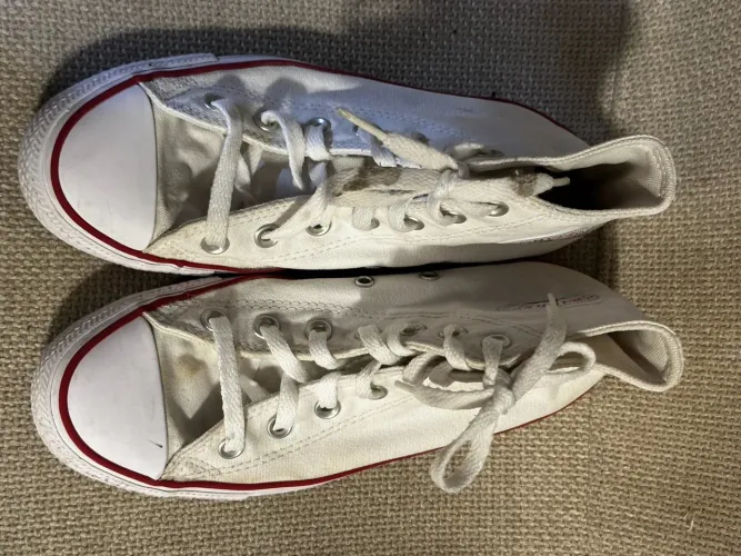 All Star Converse Cano Alto Branco unissex tamanho 36