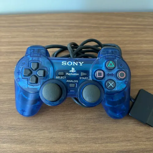 Controle Sony PS2 Ocean Blue Original