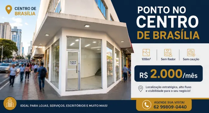Alugo ponto no Centro de Brasília