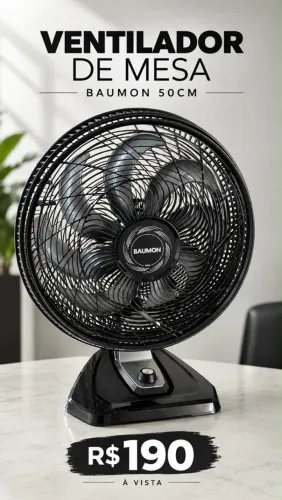 Ventilador de Mesa 50CM Novo
