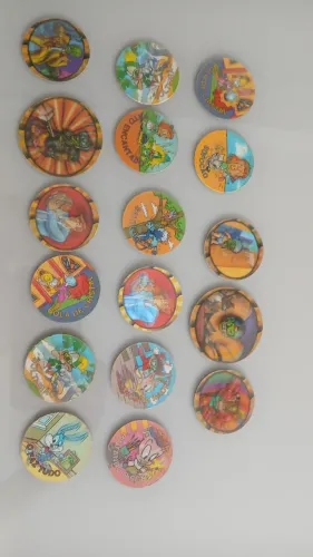 58 tazos década 90 colecionador